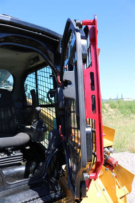 sliding doors on skid loaders